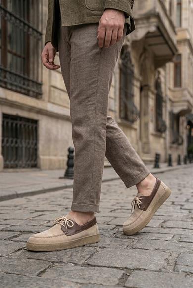 Luis Bej Süet Erkek Deri Ayakkabı