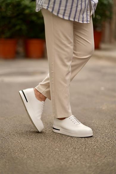 Martin Beyaz Erkek Deri Ayakkabı