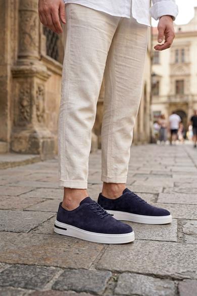 Martin Lacivert Süet Erkek Deri Ayakkabı