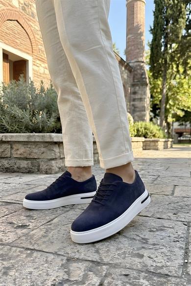 Martin Lacivert Süet Erkek Deri Ayakkabı