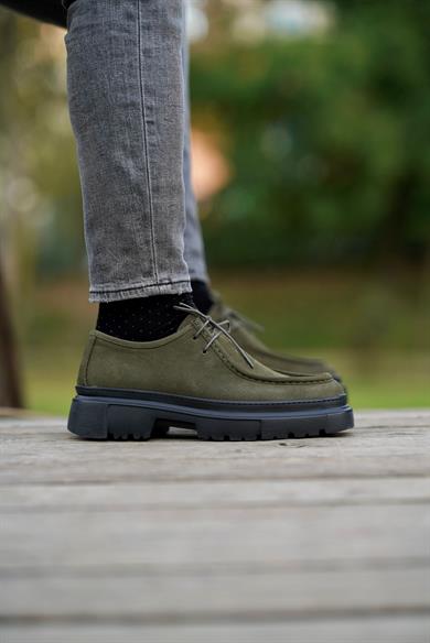 Mateo Haki Nubuk Erkek Deri Ayakkabı