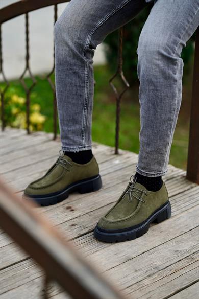 Mateo Haki Nubuk Erkek Deri Ayakkabı