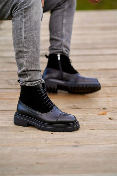 Pavel Siyah Erkek Deri Ayakkabı