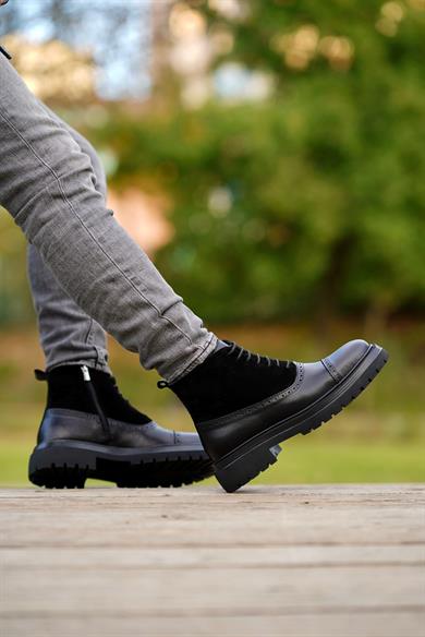 Pavel Siyah Erkek Deri Ayakkabı