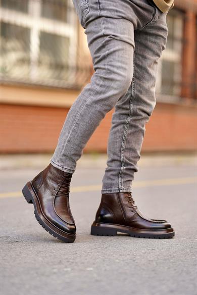 Pedro Kahverengi Erkek Deri Ayakkabı