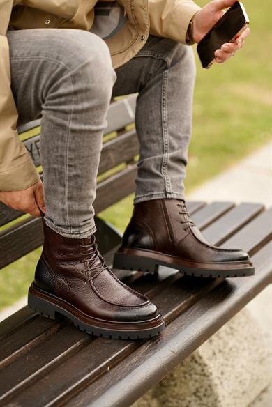 Pedro Kahverengi Erkek Deri Ayakkabı