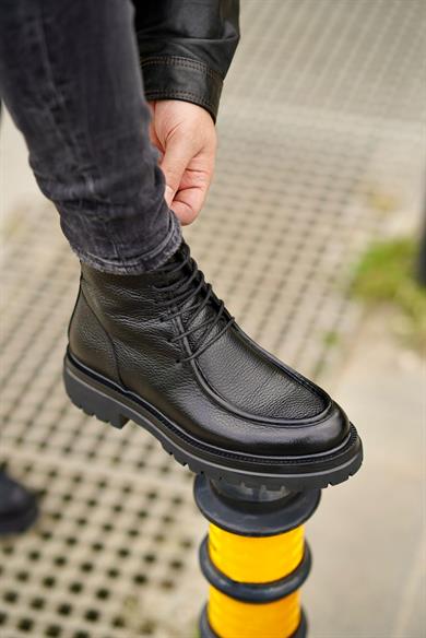 Pedro Siyah Erkek Deri Ayakkabı