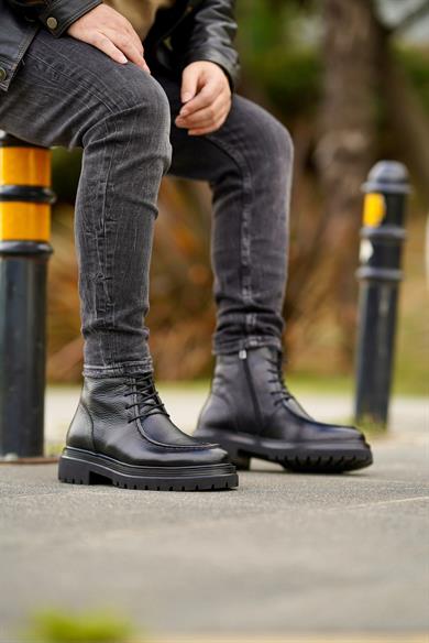 Pedro Siyah Erkek Deri Ayakkabı