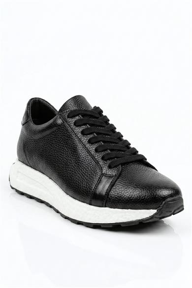 Puerto Siyah Erkek Deri Ayakkabı