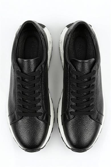 Puerto Siyah Erkek Deri Ayakkabı