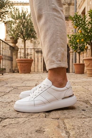 Raw Beyaz Erkek Deri Ayakkabı