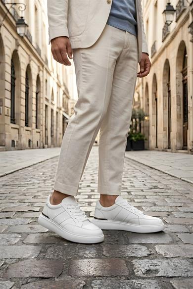 Raw Beyaz Erkek Deri Ayakkabı