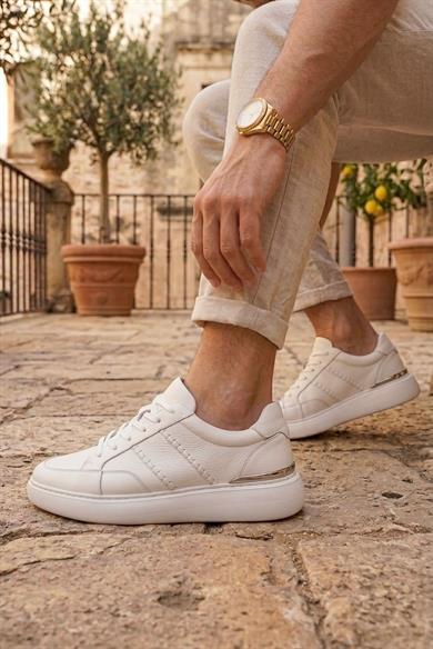 Raw Beyaz Erkek Deri Ayakkabı