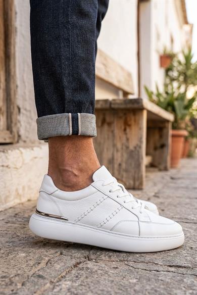 Raw Beyaz Erkek Deri Ayakkabı