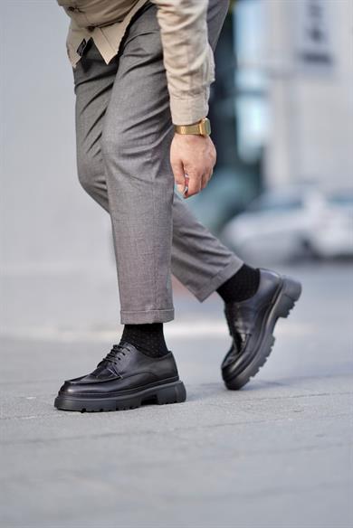 Robin Siyah Erkek Deri Ayakkabı