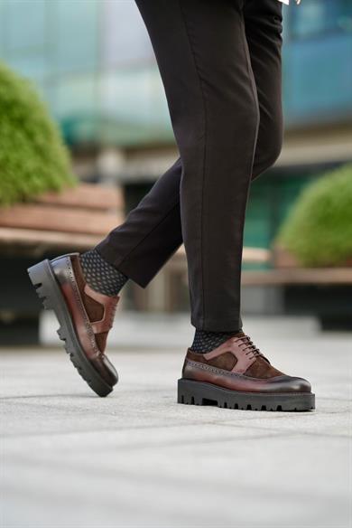 Rodolfo Kahverengi Erkek Deri Ayakkabı