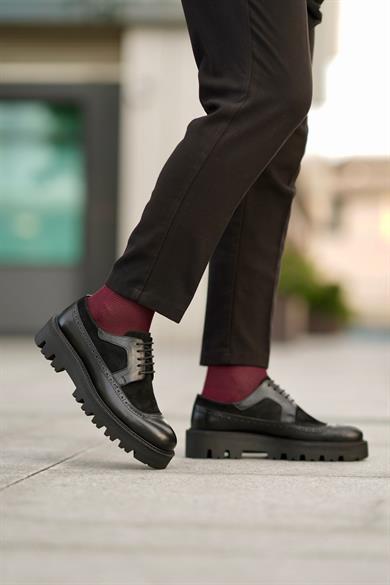 Rodolfo Siyah Erkek Deri Ayakkabı