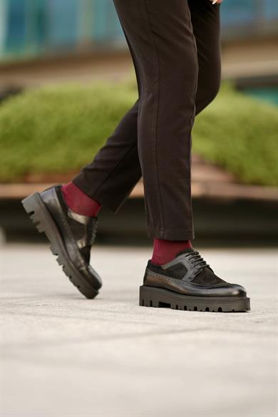 Rodolfo Siyah Erkek Deri Ayakkabı