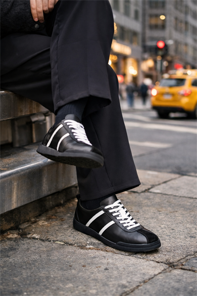 Rodya Siyah Erkek Deri Ayakkabı