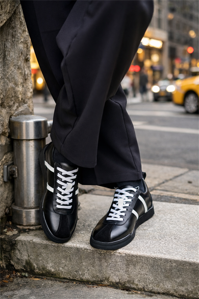 Rodya Siyah Erkek Deri Ayakkabı