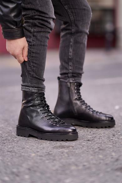 Rudolf Siyah Erkek Deri Ayakkabı