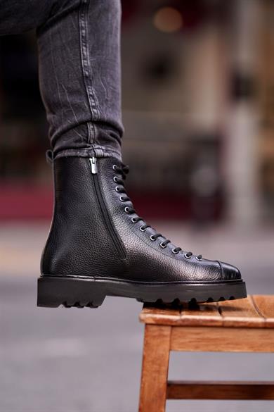 Rudolf Siyah Erkek Deri Ayakkabı