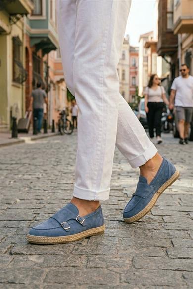 Setra Mavi Süet Erkek Deri Ayakkabı