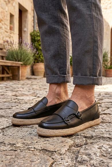 Setra Siyah Erkek Deri Ayakkabı