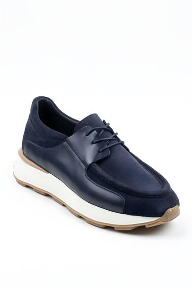 Silva Lacivert Erkek Deri Ayakkabı