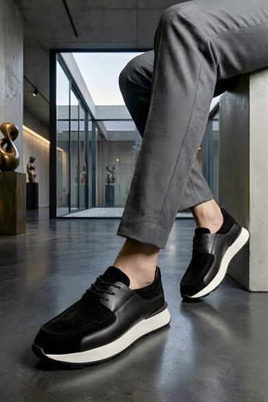 Silva Siyah Erkek Deri Ayakkabı