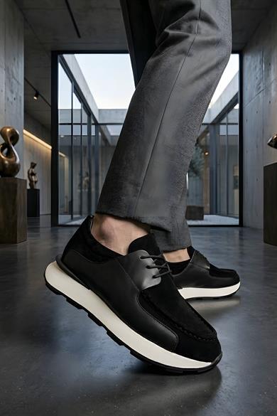 Silva Siyah Erkek Deri Ayakkabı