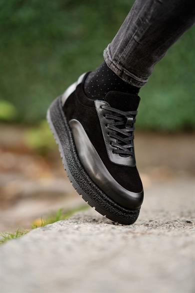 Silvio Siyah Erkek Deri Ayakkabı