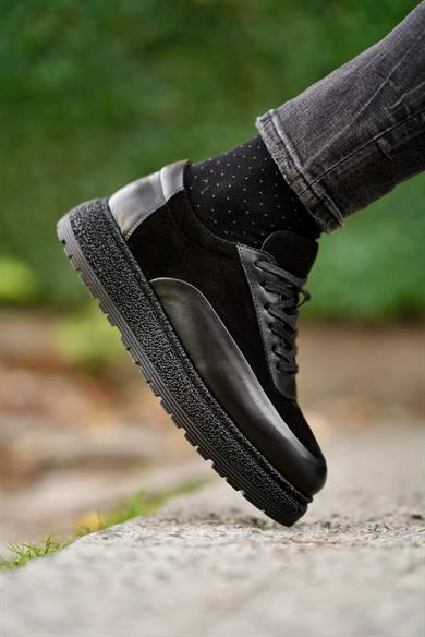 Silvio Siyah Erkek Deri Ayakkabı