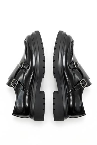 Soldier Siyah Açma Erkek Deri Ayakkabı