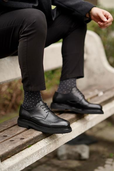 Sorti Siyah Erkek Deri Ayakkabı