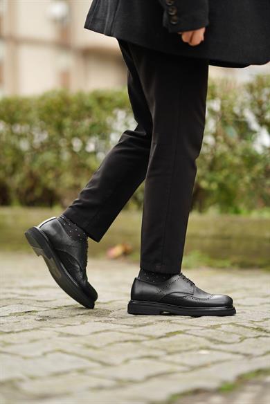 Sorti Siyah Erkek Deri Ayakkabı