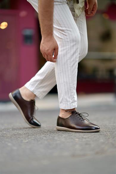 Star Kahve-Krep Erkek Deri Ayakkabı