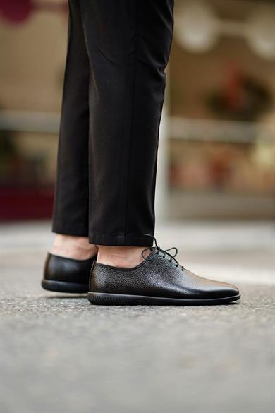 Star Siyah Erkek Deri Ayakkabı