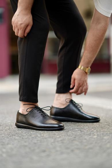Star Siyah Erkek Deri Ayakkabı