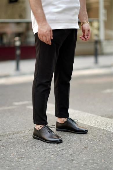 Star Siyah Erkek Deri Ayakkabı