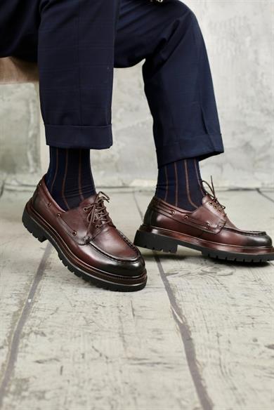 Stefan Kahverengi Erkek Deri Ayakkabı