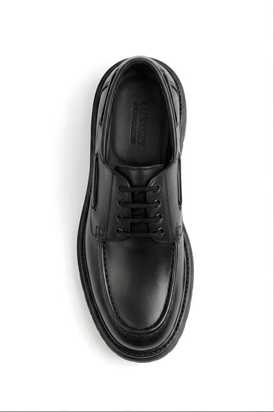 Stefan Siyah Erkek Deri Ayakkabı