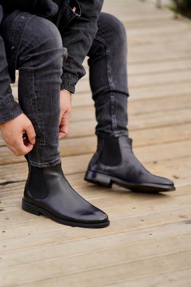 Tarco Siyah Erkek Deri Ayakkabı