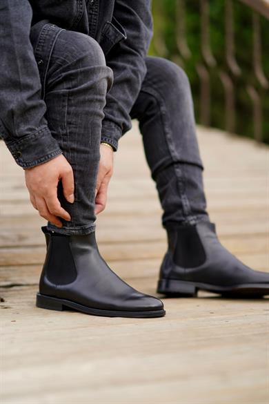 Tarco Siyah Erkek Deri Ayakkabı