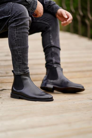 Tarco Siyah Erkek Deri Ayakkabı