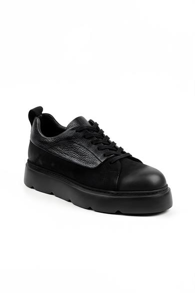 Tony Siyah Erkek Deri Ayakkabı