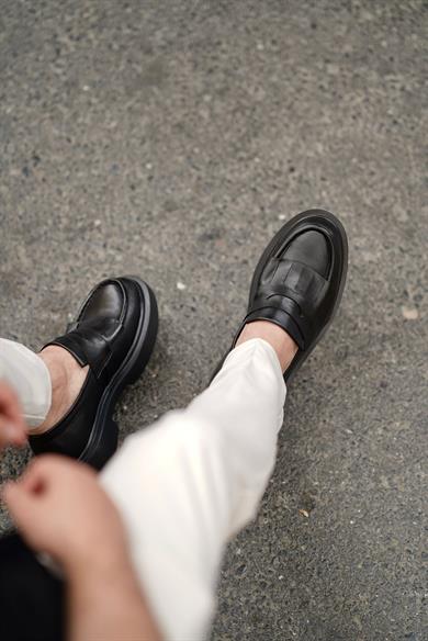 Tudor Siyah Erkek Deri Ayakkabı