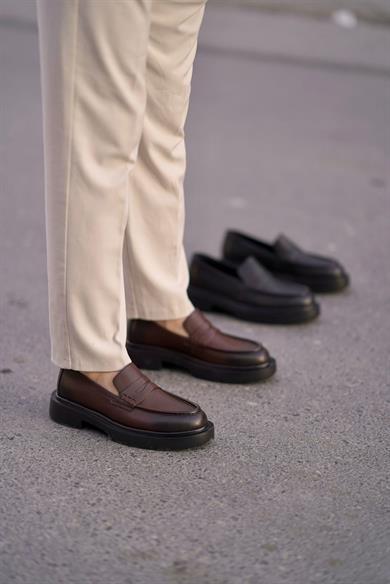 Vera Kahverengi Erkek Deri Ayakkabı