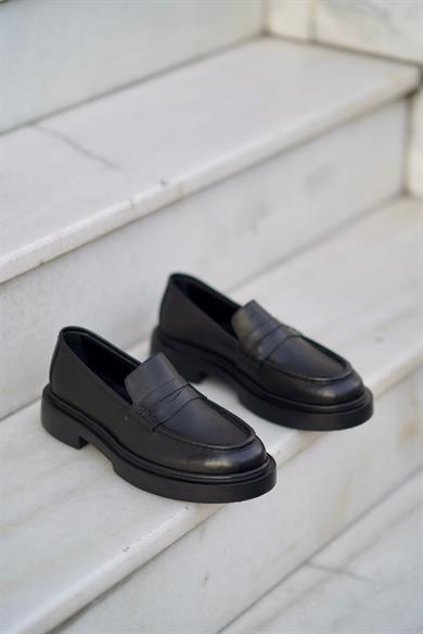 Vera Siyah Erkek Deri Ayakkabı