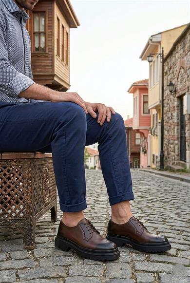 Walter Kahverengi Erkek Deri Ayakkabı